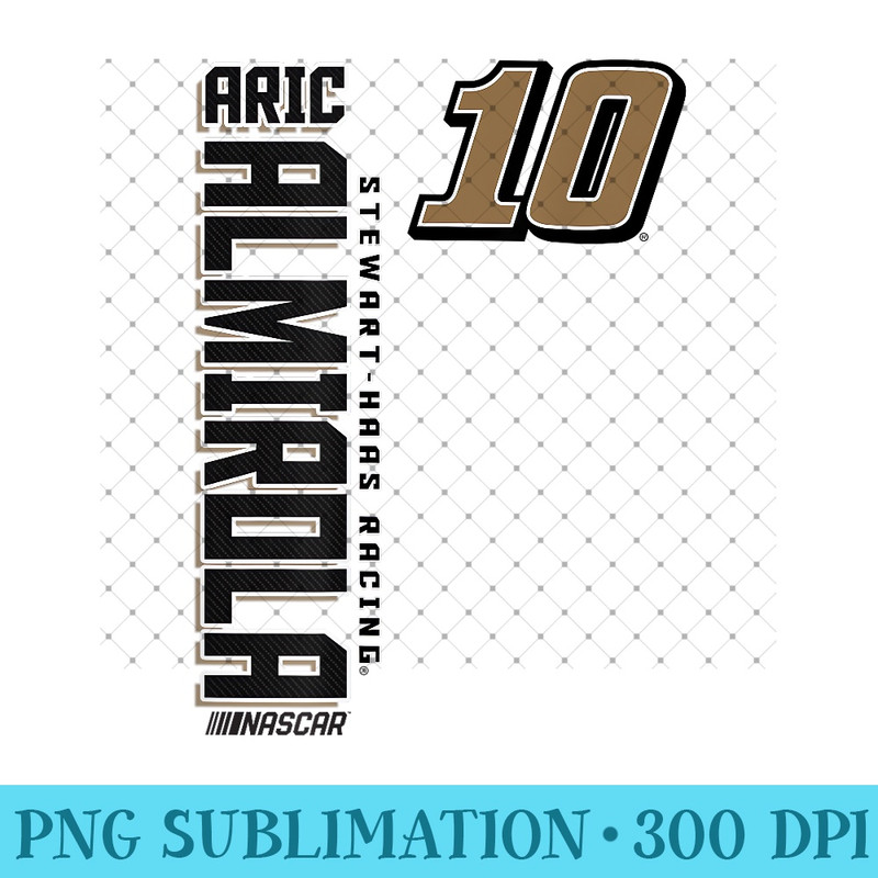 NASCAR - Aric Almirola - Oil Can - PNG Clipart - Vibrant and Eye-Catching Typography