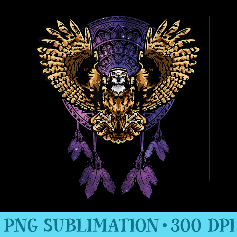 Hawk Spirit Totem Indigenous Peoples Day Native American - PNG Prints - Unleash Your Creativity