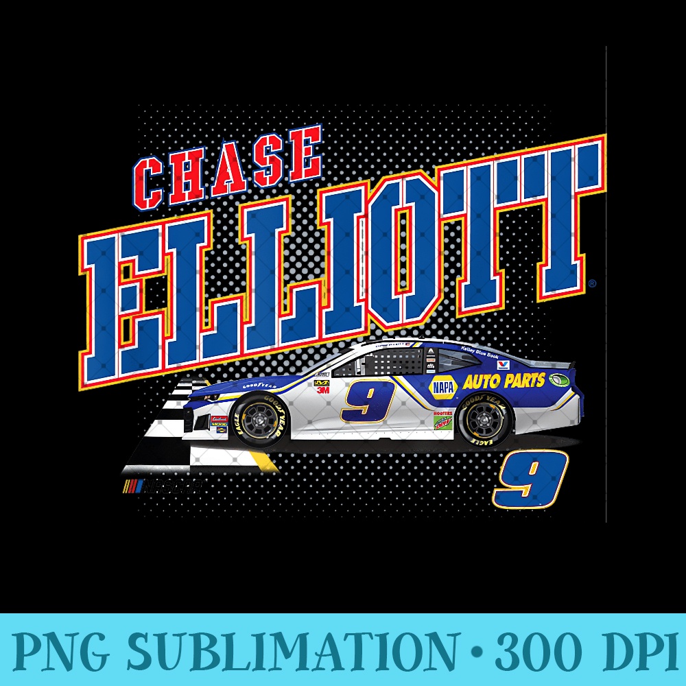 NASCAR - Chase Elliott - Driver - Modern PNG designs - Unleash Your Creativity