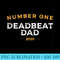 Mens Number One Deadbeat Dad 2020 Novelty Joke Father Idea - Sublimation PNG Designs - Versatile And Customizable Designs