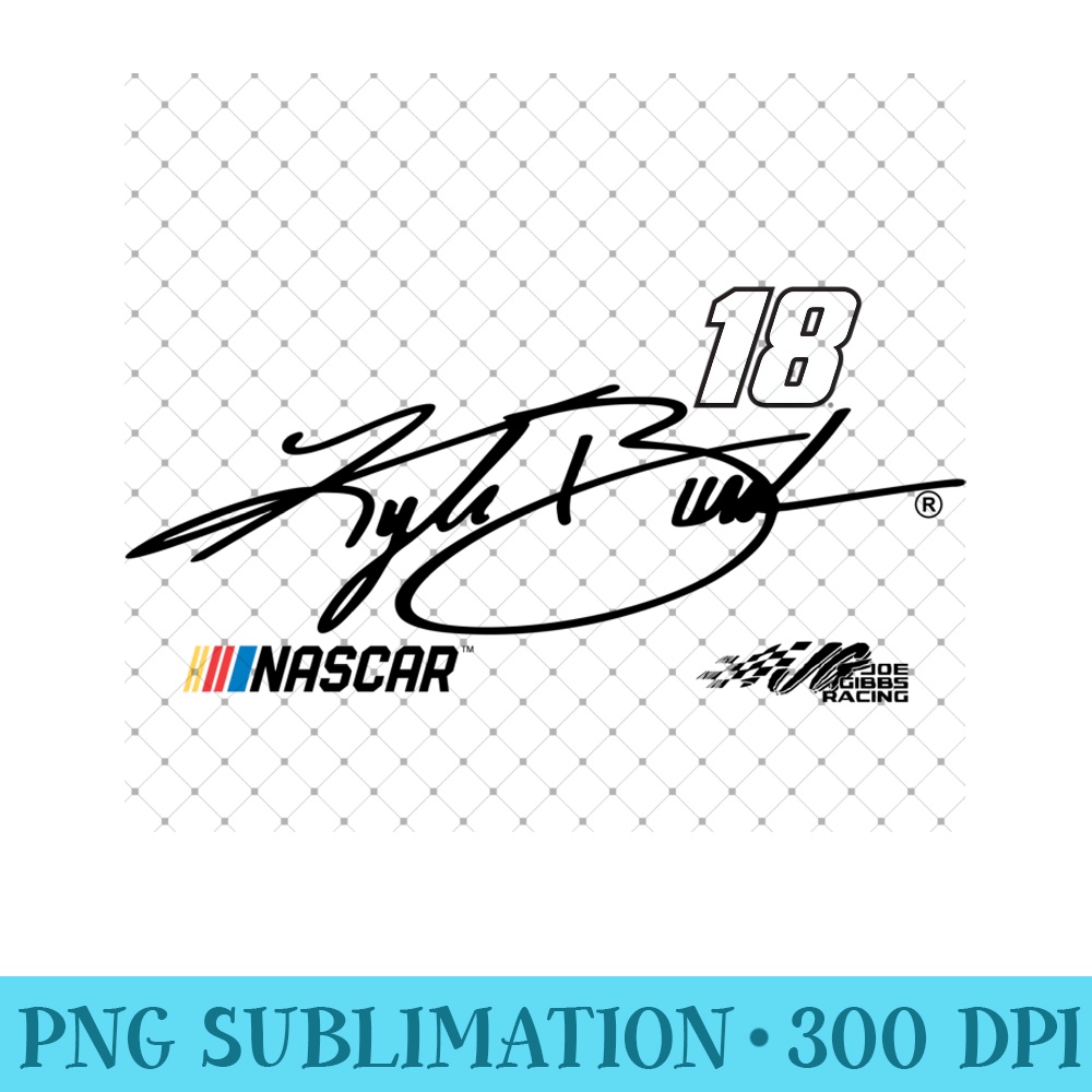 NASCAR - Kyle Busch - Signature Sweatshirt - PNG Design Files - Bring Your Designs to Life