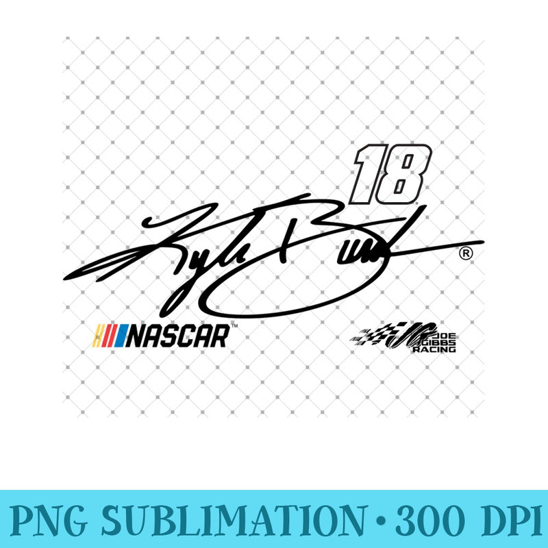 NASCAR - Kyle Busch - Signature Sweatshirt - PNG Design Files - Bring Your Designs to Life