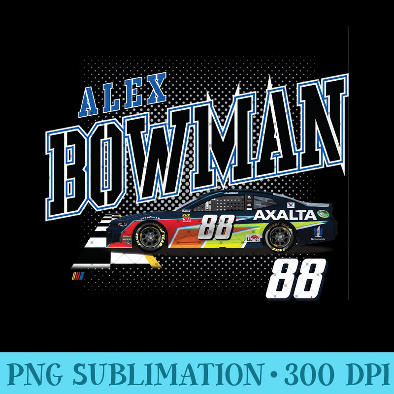 NASCAR - Alex Bowman - Finish Line - PNG Art Files - Defying the Norms