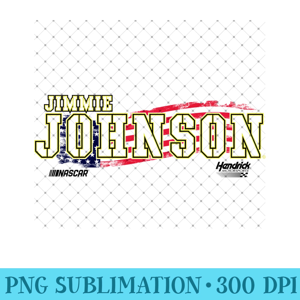NASCAR - Jimmie Johnson - Knockout Flag - PNG Design Files - High Resolution And Print-Ready Designs