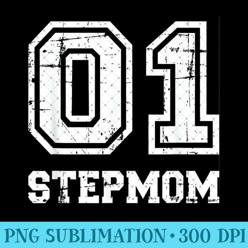 Number one No. 1 stepmom - Digital PNG Downloads - Enhance Your Apparel with Stunning Detail