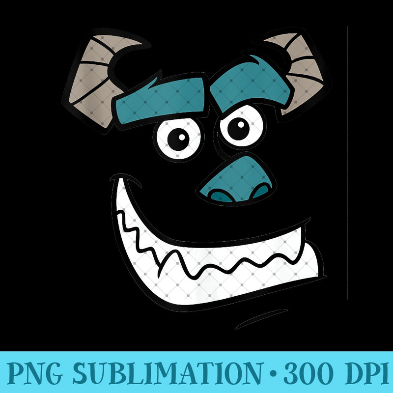 Disney Pixar Monsters Inc Sulley Face - Unique PNG Artwork - Capture Imagination with Every Detail