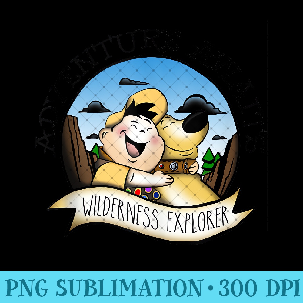 Disney Pixar Up Dug & Russell Wilderness Explorer - Unique Sublimation patterns - Create with Confidence