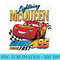Disney Pixar - Lightning McQueen Think Fast 95 - Printable PNG Graphics - Instant Access To Downloadable Files