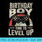 Retro Birthday Time to Level Up Video Game Birthday - Printable PNG Graphics - Stunning Sublimation Graphics