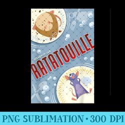 disney pixar ratatouille remy and emile poster - png clipart