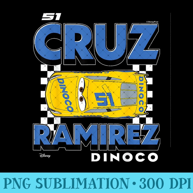 Disney Pixar Cars - Cruz Ramirez - PNG Art Files - Easy-To-Print And User-Friendly Designs