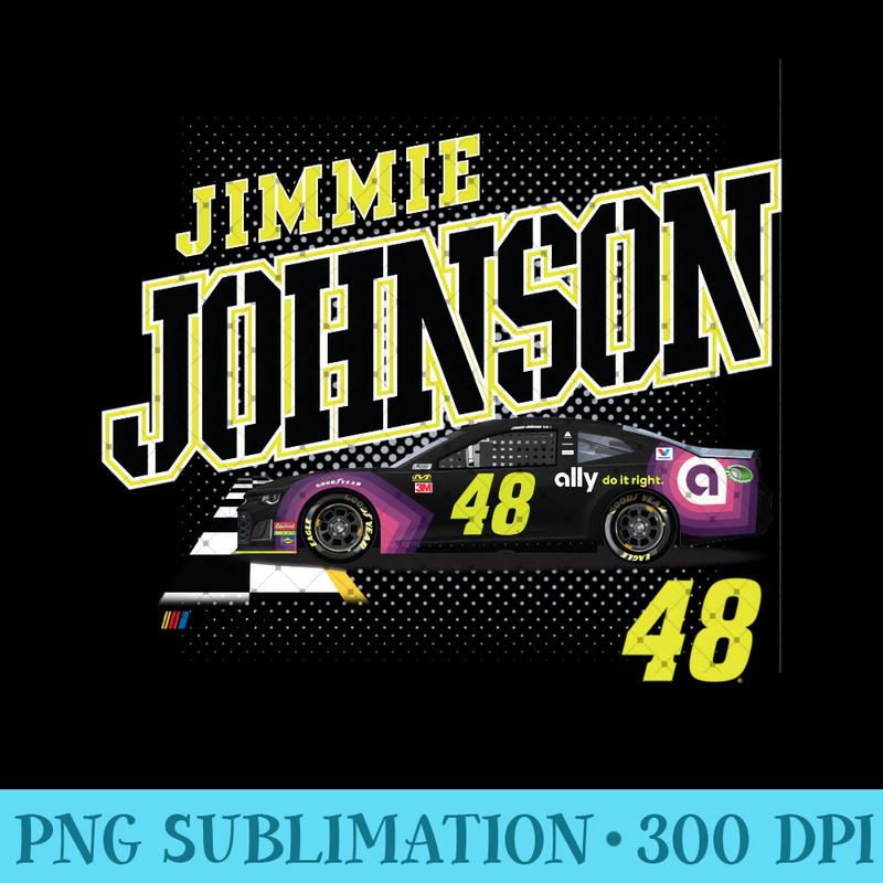 NASCAR - Jimmie Johnson - Finish Line Sweatshirt - PNG Graphics - Enhance Your Apparel with Stunning Detail
