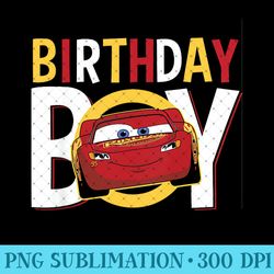 disney pixar cars birthday lightning mcqueen youth - trendy png designs