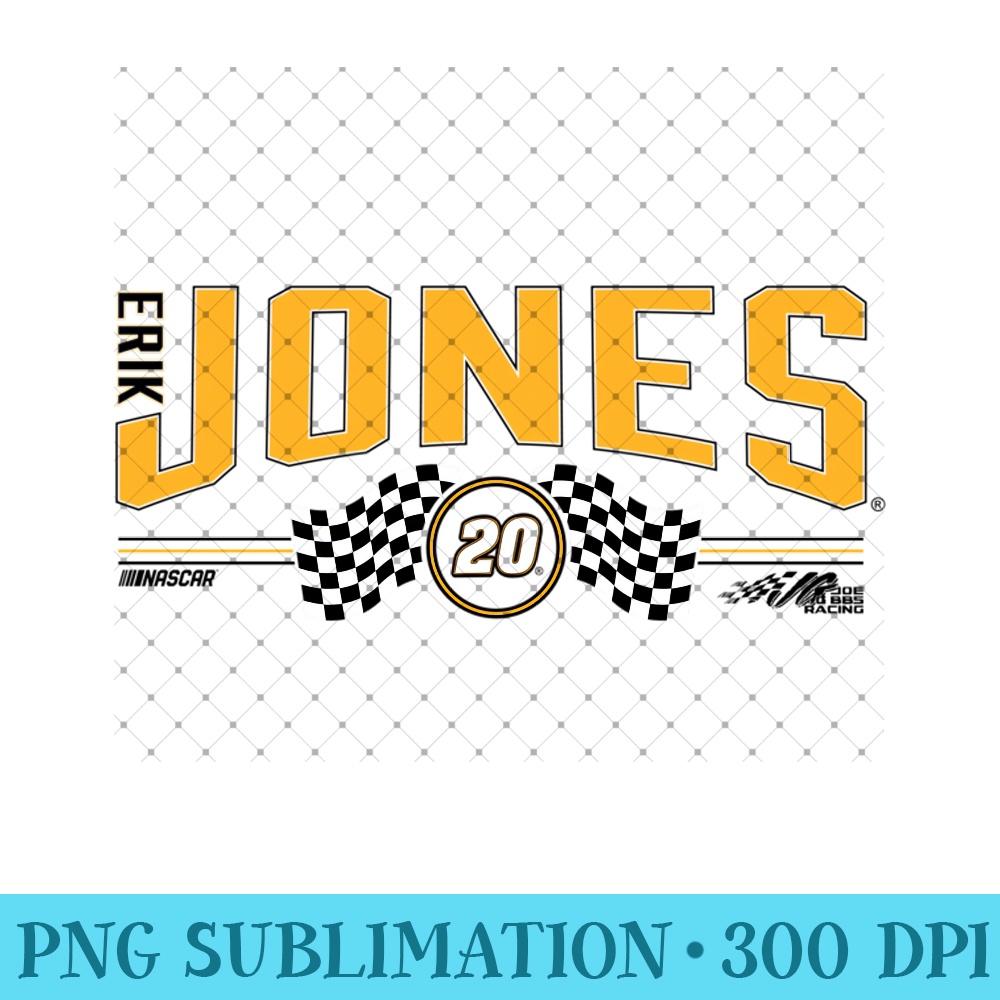 NASCAR - Erik Jones - Racing Flags Sweatshirt - Mug Sublimation PNG - Trendsetting And Modern Collections
