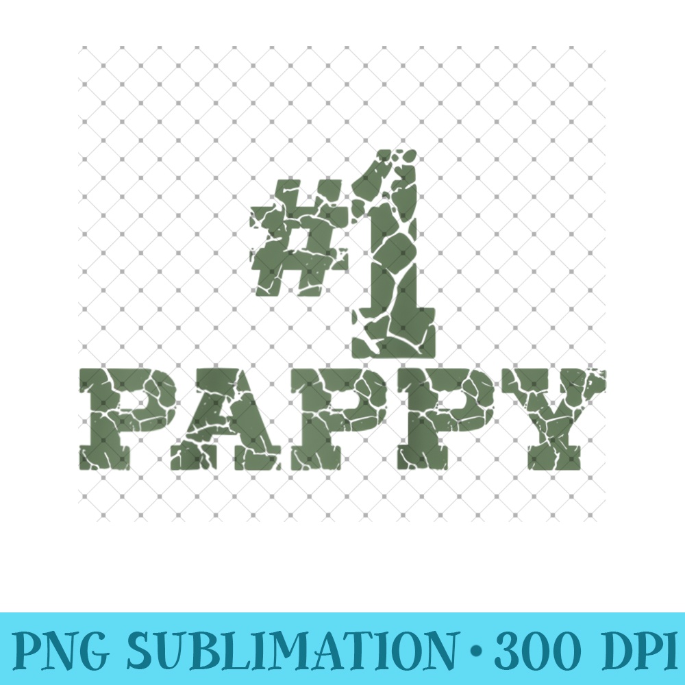 Number One Pappy Best Pappy Ever Funny Grandpa Raglan Baseball - PNG design assets - Unleash Your Inner Rebellion