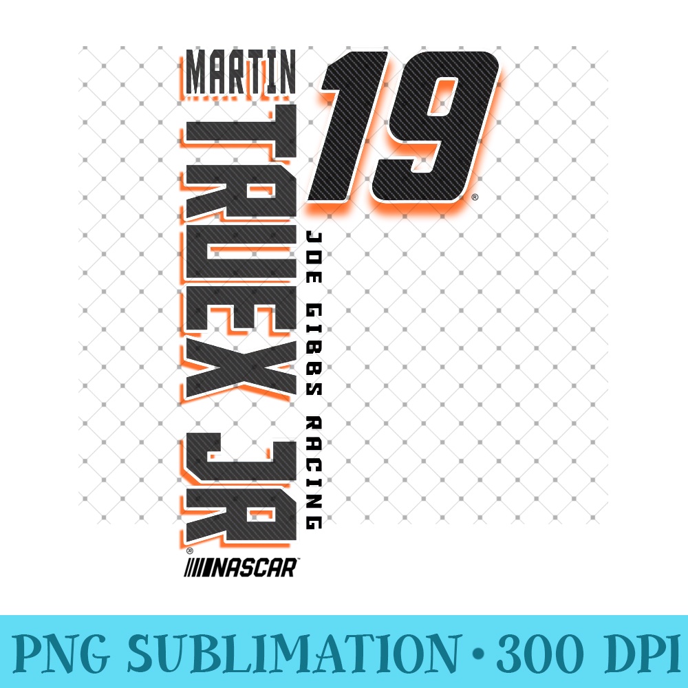 NASCAR - Martin Truex Jr - Vertical Carbon Fiber - PNG Clipart - Instantly Transform Your Sublimation Projects