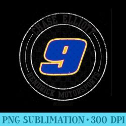 nascar - chase elliott - checkered circle premium - printable png images
