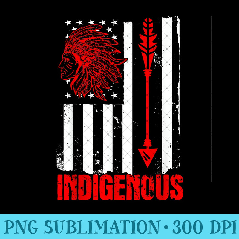 Native American flag - Unique PNG Artwork - Bold & Eye-catching