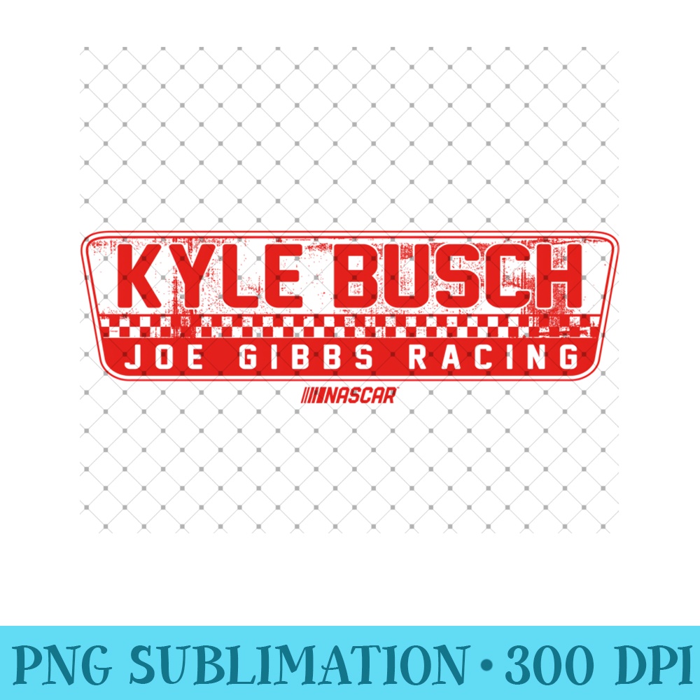 NASCAR - Kyle Busch - Distressed Stamp Sweatshirt - Digital PNG Downloads - Unlock Vibrant Sublimation Designs