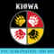 Kiowa Tribe Native American Medicine Wheel - Exclusive PNG designs - Enhance Your Apparel with Stunning Detail