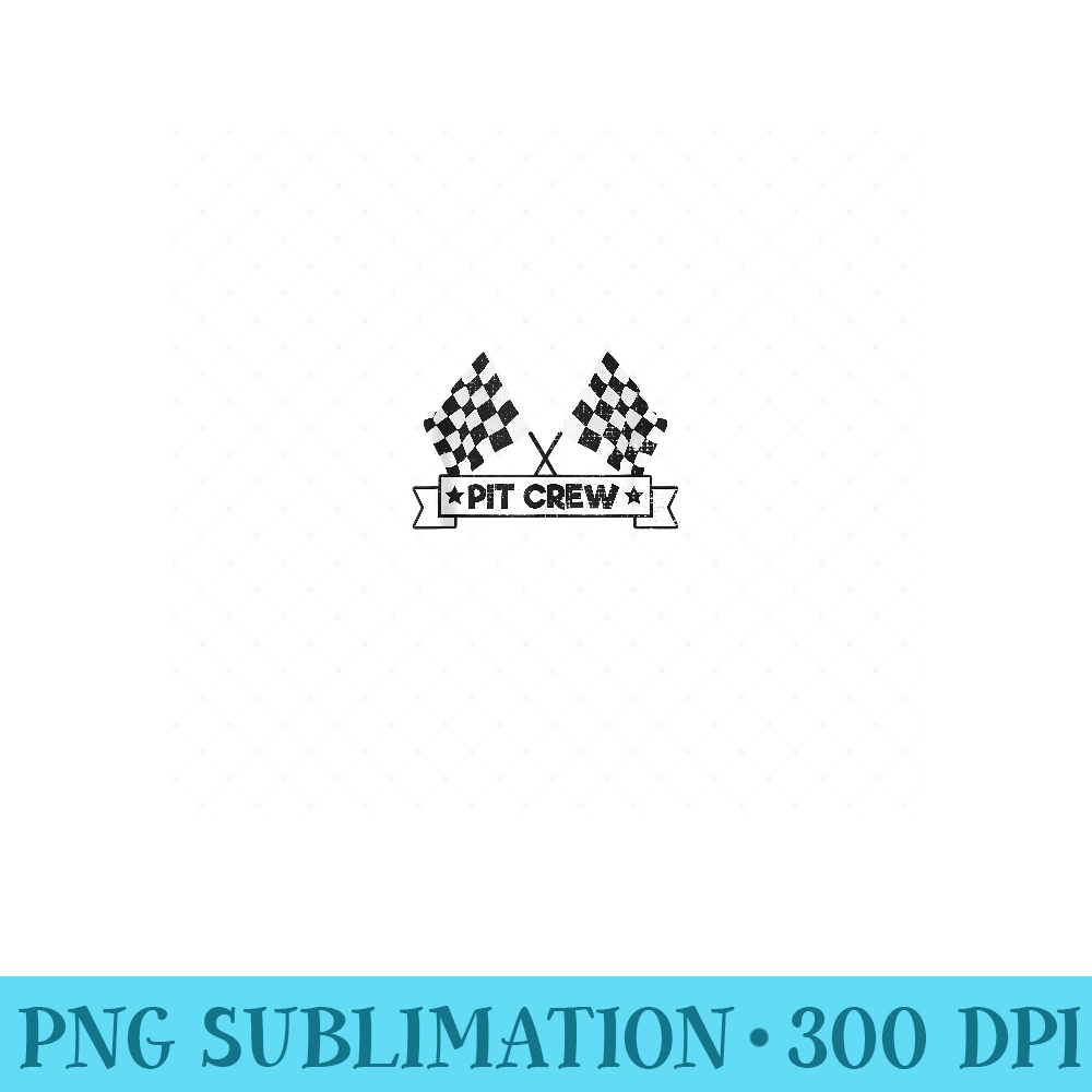 Formula Racing Pit Crew Checkered Flag Love Racing - Ready To Print PNG Designs - Fashionable and Fearless