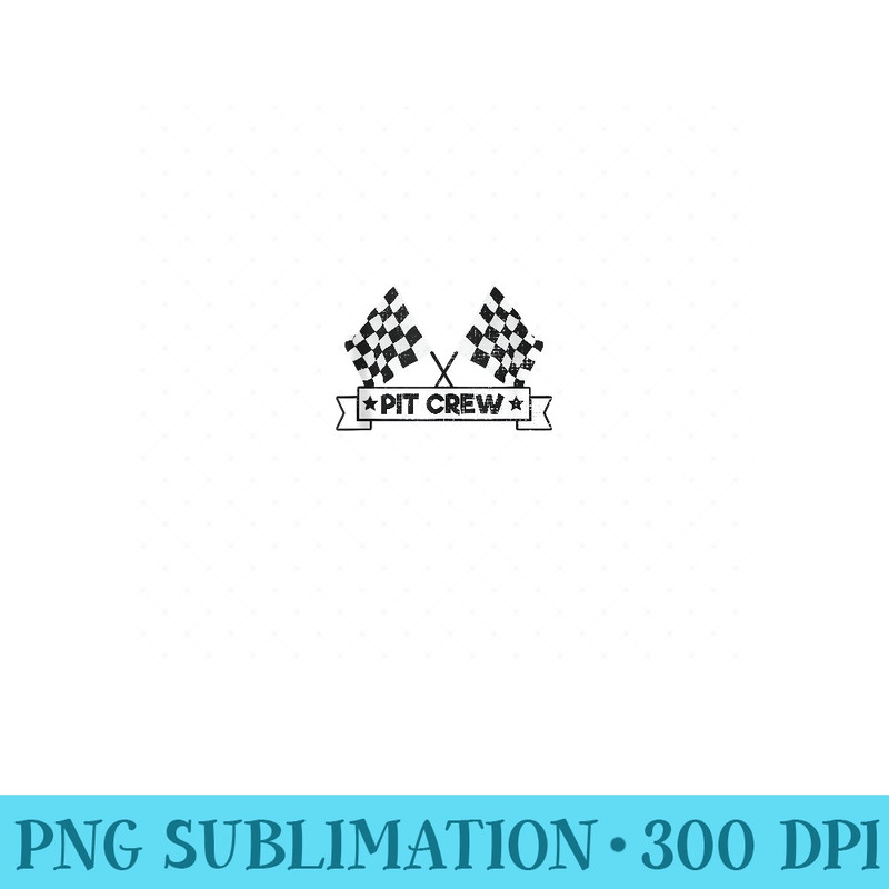 Formula Racing Pit Crew Checkered Flag Love Racing - Ready To Print PNG Designs - Fashionable and Fearless