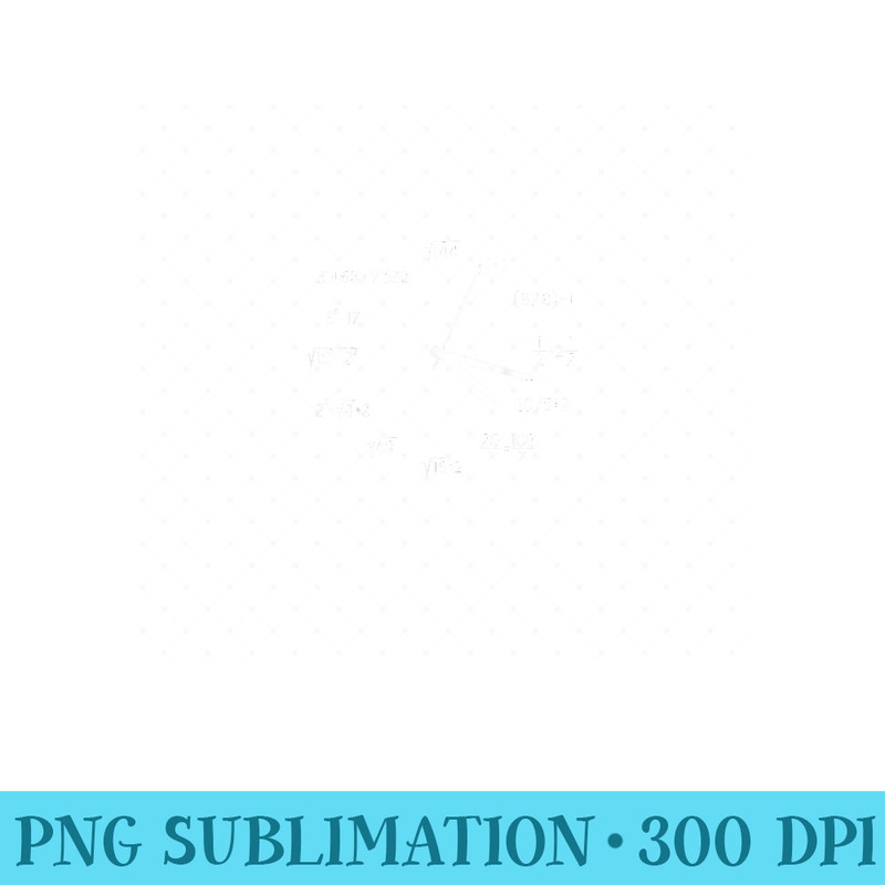 Nerdy Clock Time Math Mathematician Formula School - Unique Sublimation PNG Download - Create with Confidence