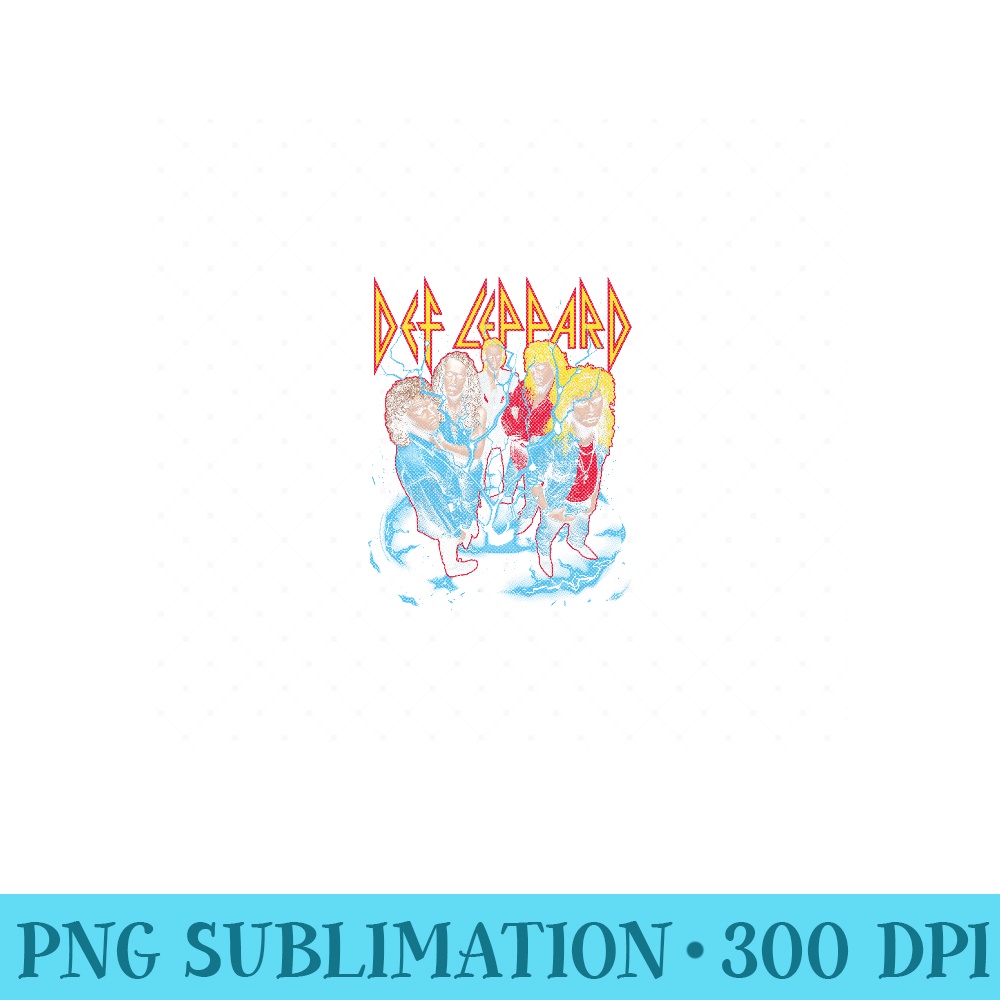 Def Leppard Band Photo City Portland Sweatshirt - High Quality PNG files - Unleash Your Creativity