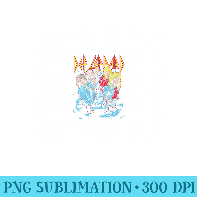 Def Leppard Band Photo City Portland Sweatshirt - High Quality PNG files - Unleash Your Creativity