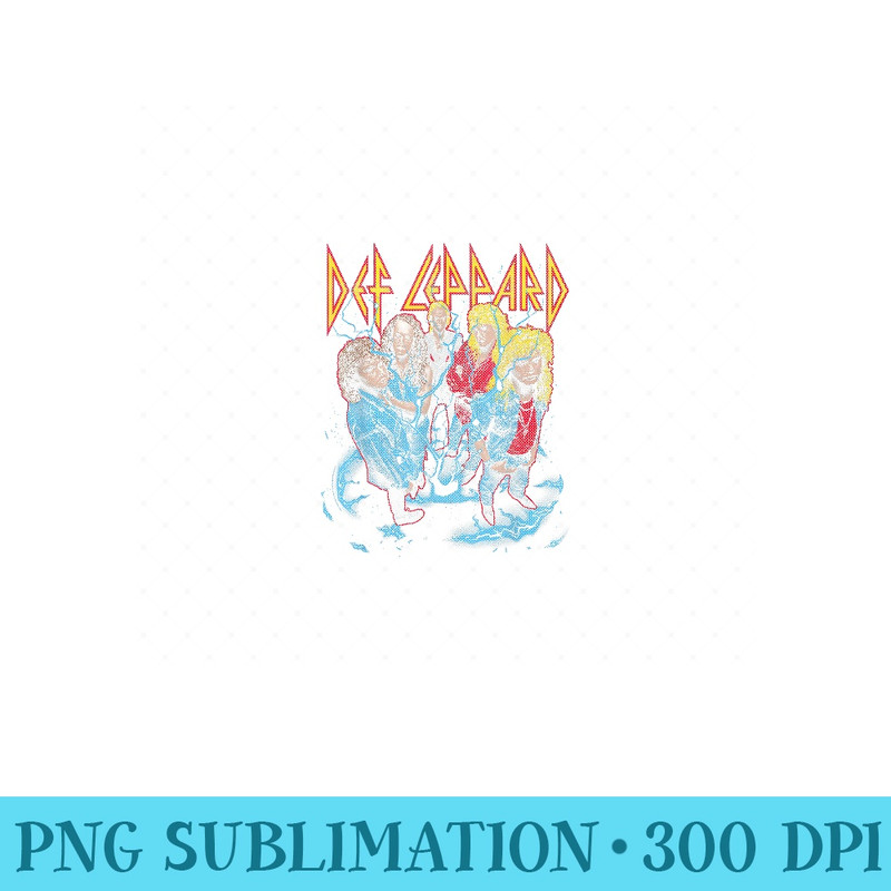 Def Leppard Band Photo City Philadelphia - High Quality PNG Files - Unleash Your Inner Rebellion