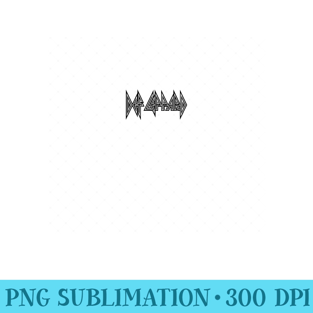 Def Leppard Hollow Black - PNG design assets - Lifetime Access To Purchased Files