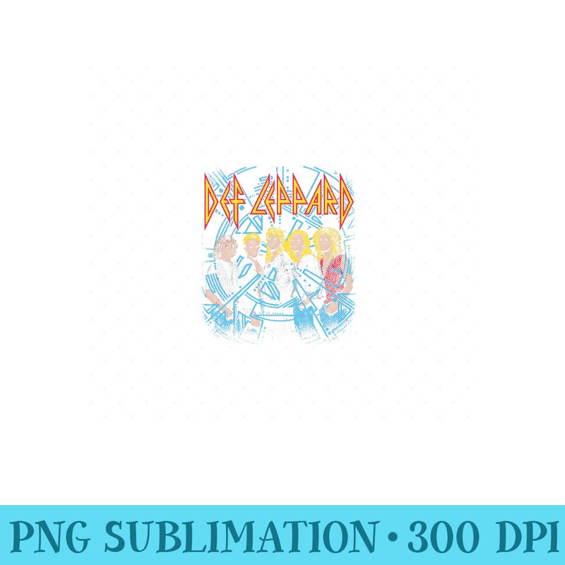 Def Leppard Hysteria City Indianapolis - Ready To Print PNG Designs - Perfect for Creative Projects