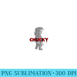 childs play chucky red accent logo - png design assets