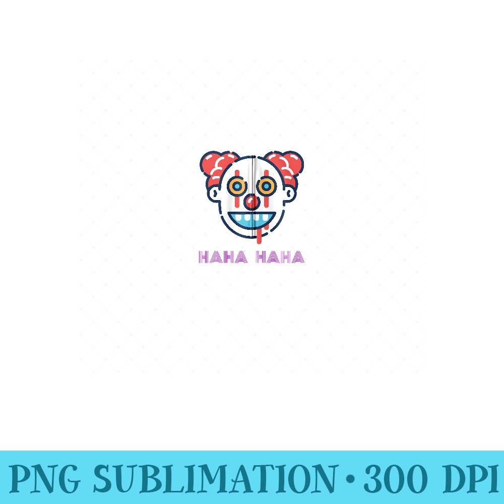 Creepy Killer Clown Laughing Crazy Unbalanced Evil Villain Zip Hoodie - PNG design assets - Unleash Your Creativity