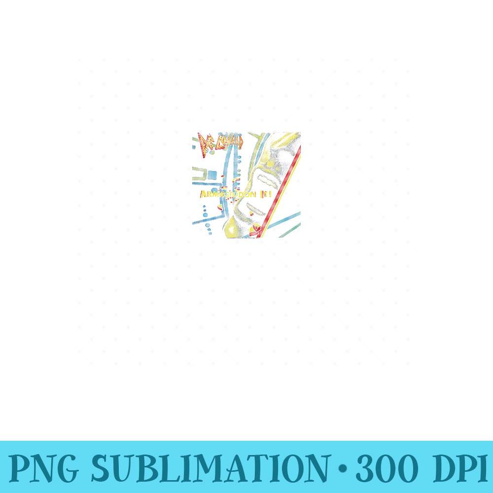 Def Leppard Armageddon It - PNG Prints - Instantly Transform Your Sublimation Projects