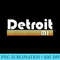 Detroit Michigan Retro Style City Town Vintage Pride 70s 80s - Unique Sublimation patterns - Perfect for Sublimation Mastery