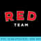 Womens Red Team Sports Field Day Colored - Ready To Print PNG Designs - Defying the Norms
