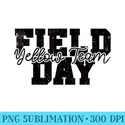 field day 2024 for school teachers and kids yellow team - digital png artwork