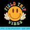 Hippie Face Field Trip Vibes Retro Groovy Field Day 2023 - High Quality PNG files - Instantly Transform Your Sublimation Projects