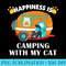 I love Camping With My Cat T Funny Kitty - Sublimation PNG Designs - Trendsetting And Modern Collections