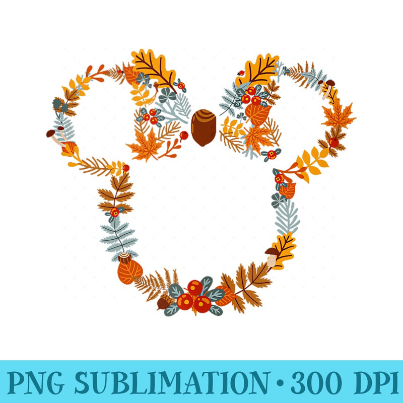 Disney Mickey And Friends Autumn Foliage Mickey Ears - PNG Download - Add a Festive Touch to Every Day