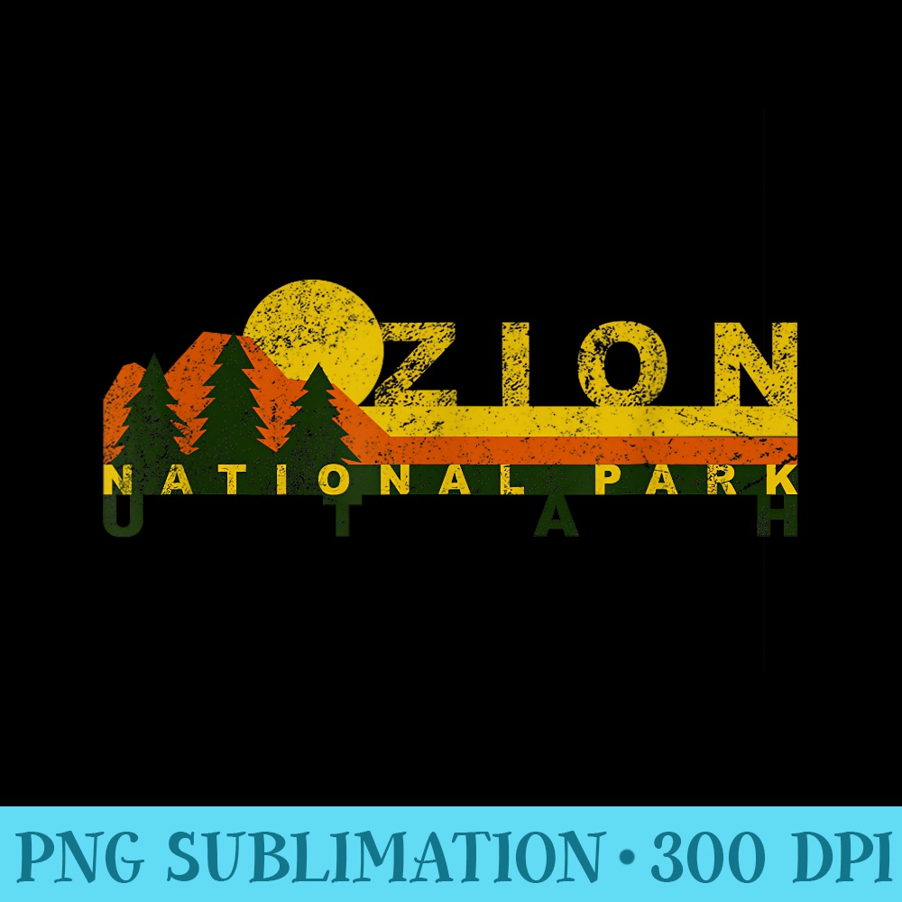 Zion National Park Sunny Mountain Treeline - PNG Clipart - Revolutionize Your Designs