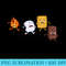 Womens Camping Chef Smores Marshmallow Campfire Camper - Unique PNG Artwork - Transform Your Sublimation Creations