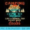 Camping Dad Pop Up Camper Rv Trailer Retro Vintage - Digital PNG Downloads - Bring Your Designs to Life