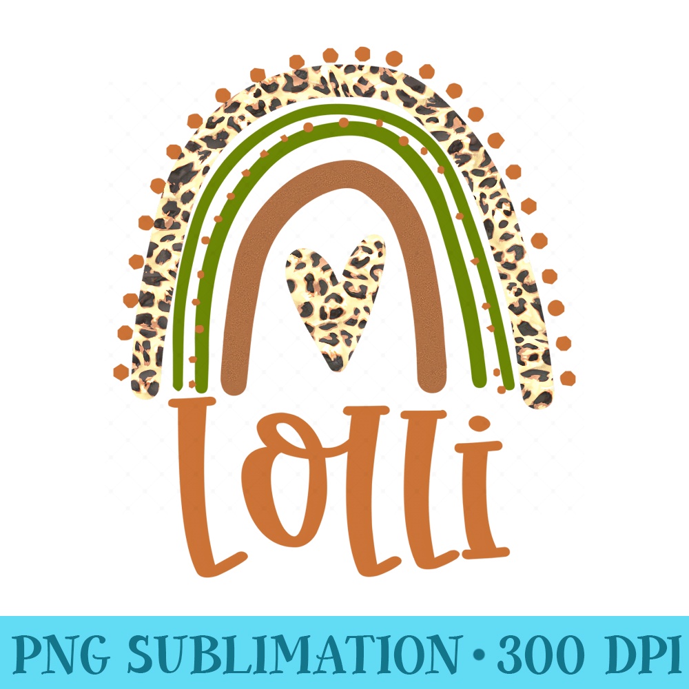 Cute Lolli, Rainbow Leopard Cheetah Heart Autumn Colors Sweatshirt - PNG Download - Eco Friendly And Sustainable Digital Products