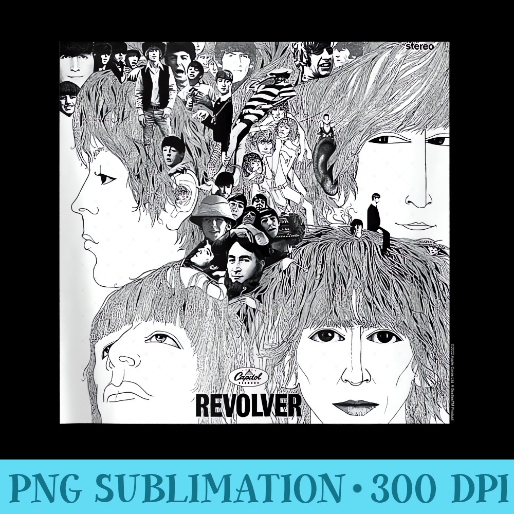 The Beatles - Revolver - Printable PNG Graphics - Eco Friendly And Sustainable Digital Products