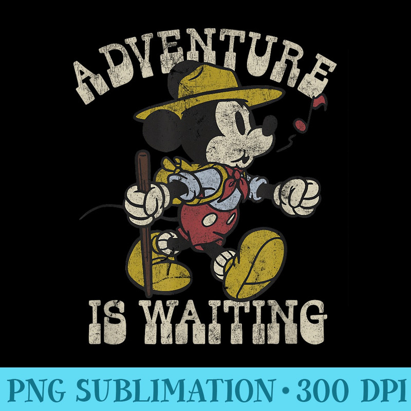 Disney Mickey Friends Camping Mickey Adventure Is Waiting - Unique Sublimation patterns - Stunning Sublimation Graphics
