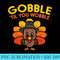 Gobble Till You Wobble Turkey Baby Toddler Thanksgiving - PNG Graphics - Capture Imagination with Every Detail