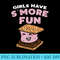 Girls Have Smore Fun Funny Camping Camp Camper Women - Printable PNG Images - Transform Your Sublimation Creations