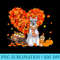 Schnauzer Autumn Tree Fall Leaves Pumpkin Dog Lover - Unique Sublimation patterns - Enhance Your Apparel with Stunning Detail